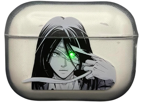 Eren Yeager black Anime Airpod Case from Attack on Titan