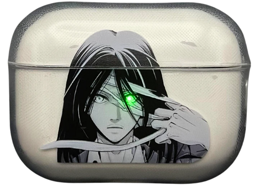 Eren Yeager black Anime Airpod Case from Attack on Titan