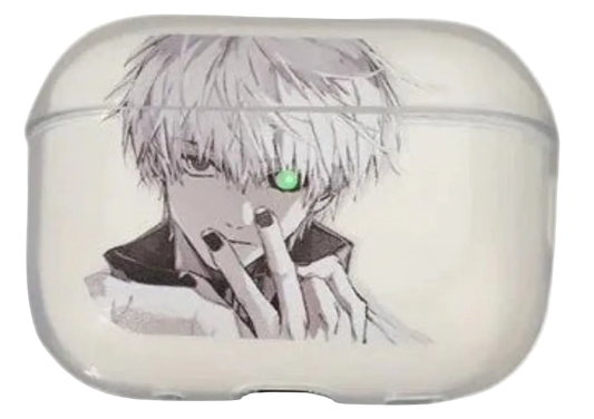 Ken Kaneki white anime aripod case from Tokyo Ghoul