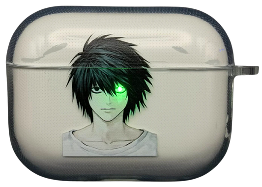 L lawliet black Anime Airpod Case from Death Note