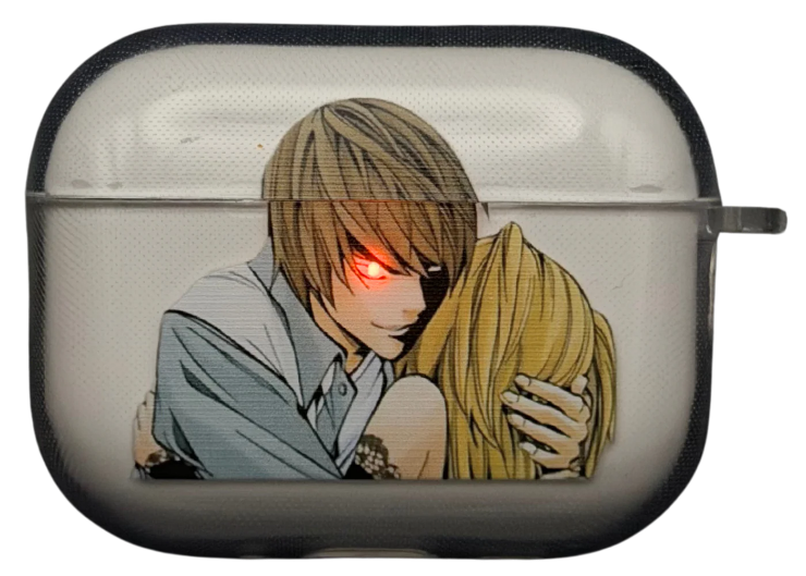 Light Yagami and Misa Amane black Anime Airpod Case from Death Note