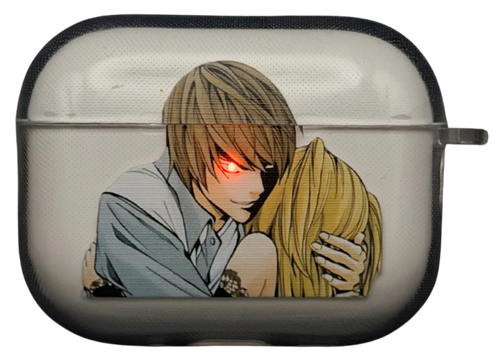 Light Yagami and Misa Amane black Anime Airpod Case from Death Note