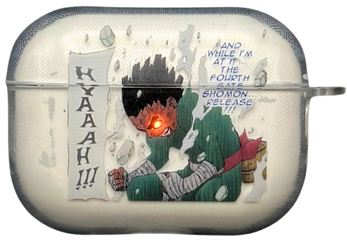 Rock Lee black Anime Airpod Case from Naruto