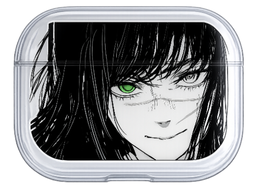 Yoru black anime airpod case from Chainsaw Man