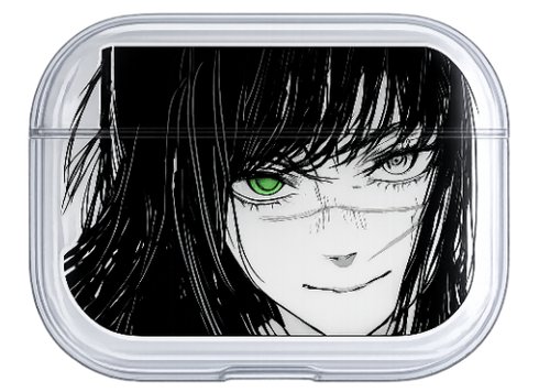 Yoru black anime airpod case from Chainsaw Man